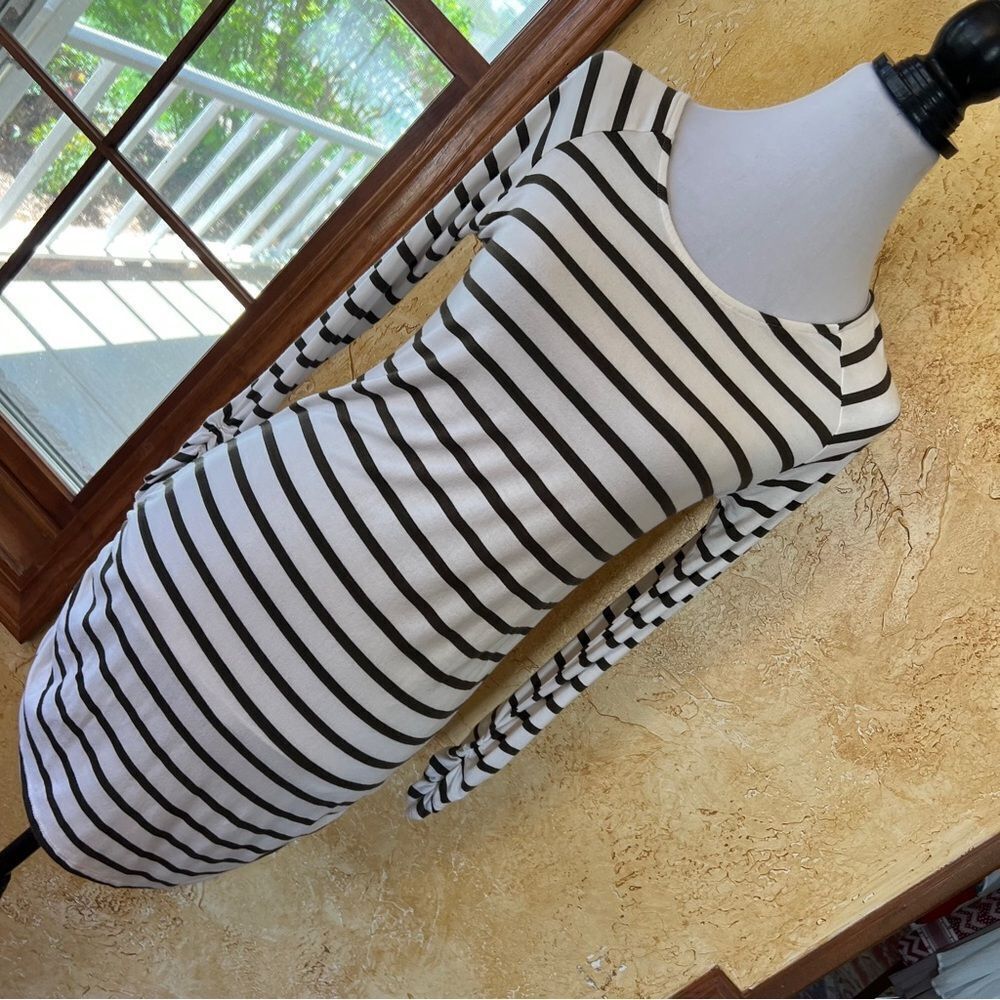 Vanilla Bay Striped Long Sleeve Dress Women's Size Medium